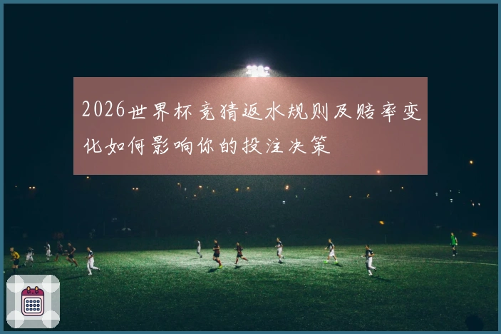 2026世界杯竞猜返水规则及赔率变化如何影响你的投注决策
