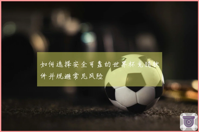 如何选择安全可靠的世界杯竞猜软件并规避常见风险